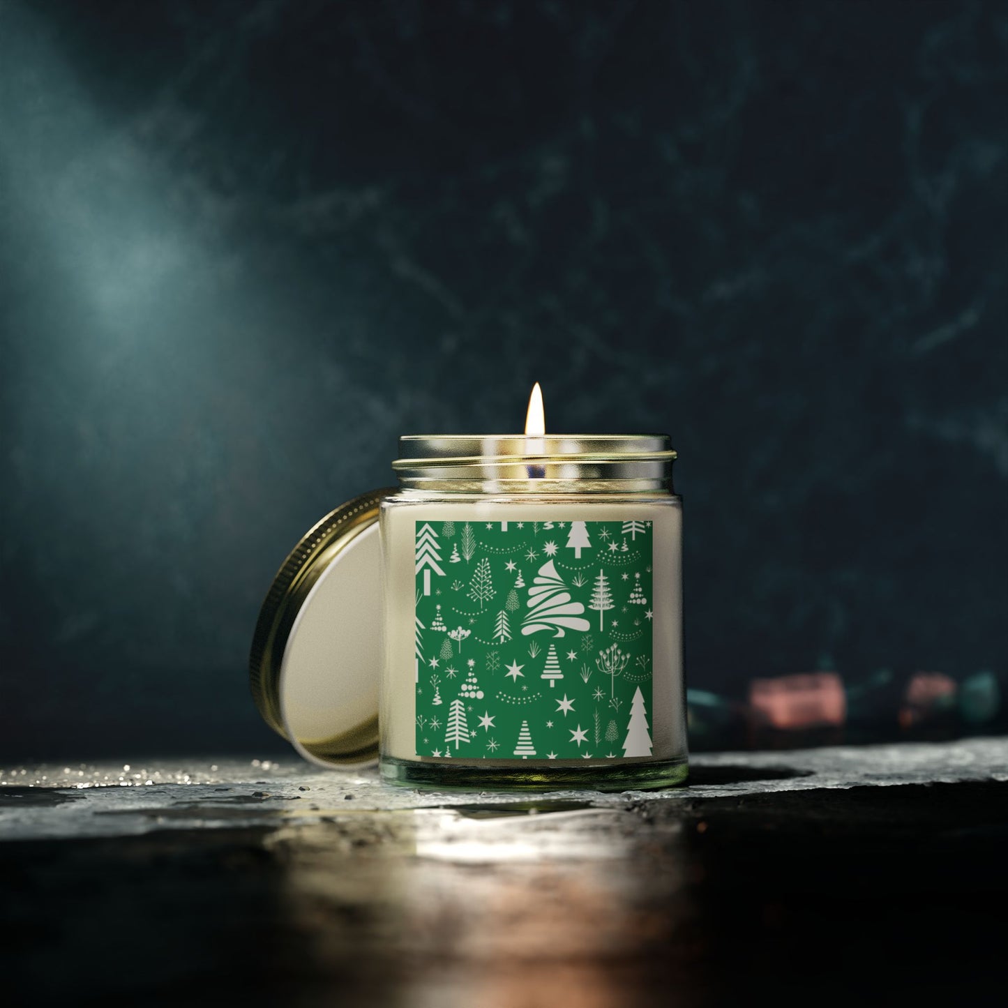 snowflake diva scented candle, coconut apricot wax (4oz, 9oz)