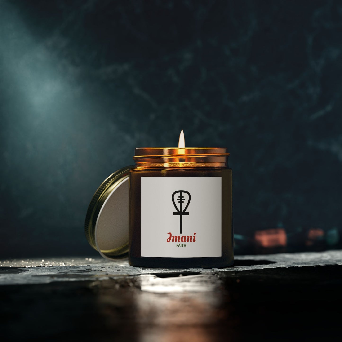 imani scented candles, coconut apricot wax (4oz, 9oz)